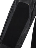 Ajo Twofold Vegan Leather Pants [BLACK]