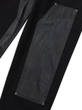 Ajo Twofold Vegan Leather Pants [BLACK]