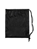 Ajo Vegan Leather Logo Embossed String Bag [BLACK]