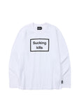 Ajo Warning Long Sleeves T-Shirt [WHITE]