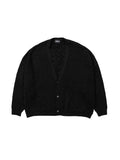 Ajo Clam Patterned Mohair Cardigan [BLACK]