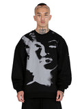 Ajo MM Face Oversized Sweatshirt [BLACK]