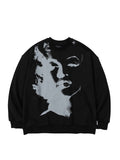 Ajo MM Face Oversized Sweatshirt [BLACK]