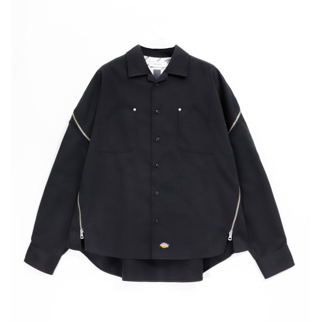 Facetasm Multi Zipped Shirt Black
