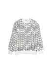 Frommark All Over Graphic Sweatshirt White