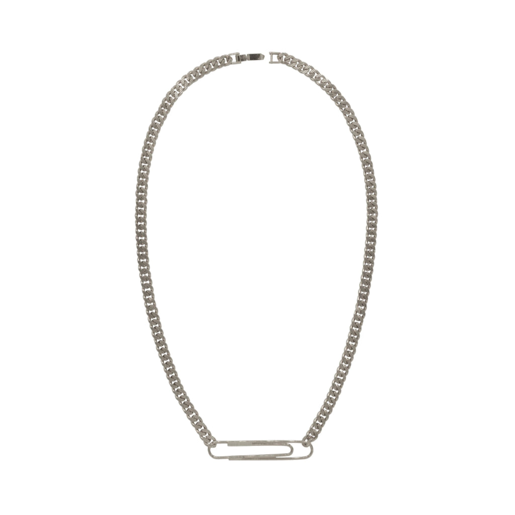 Gogo Philip Paper Clip Necklace Silver
