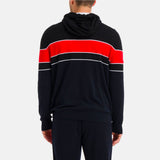 Iceberg hooded sweater with red stripe and contrast double logos