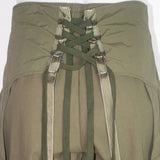 Komakino Green Elastic Layered Trousers