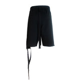 Komakino Black Oversized Strappy Shorts