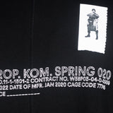 Komakino Black Loose T-shirt with Pocket