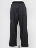 Nilos T0Z Black Printed Baggy Pants