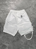 Nilos White Shorts with Detachable Sling Bag