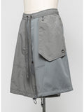 Nilos Grey Patchwork Shorts