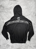 Nilos Black Zipper Hoodie