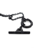 OSS Pyramid Broken Necklace in Black