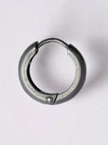 Parts Of 4 Hoop Earring V2 Black Oxidized Silver