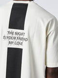 Thom Krom The Night Slogan T-shirt Bone