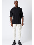 Thom Krom Three-Quarter Sleeved Back-stitch Oversized T-shirt