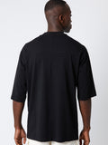 Thom Krom Three-Quarter Sleeved Back-stitch Oversized T-shirt