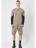 Thom Krom Bi-Colored Sleeve LS Shirt