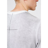 Thom Krom Scar Stitching Round Neck Slim White T-shirt
