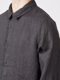 Thom Krom Distressed LS Shirt Black