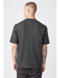 Thom Krom Black Ribbed Big Pocket T-shirt