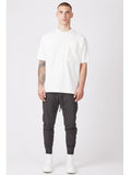 Throm krom White Ribbed Big Pocket T-shirt