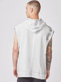 Thom Krom Dirty White Sleeveless Hoodie