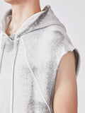 Thom Krom Dirty White Sleeveless Hoodie