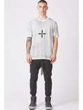 Thom Krom Cross Graphic Dirty White T-shirt