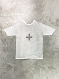 Thom Krom Cross Graphic Dirty White T-shirt