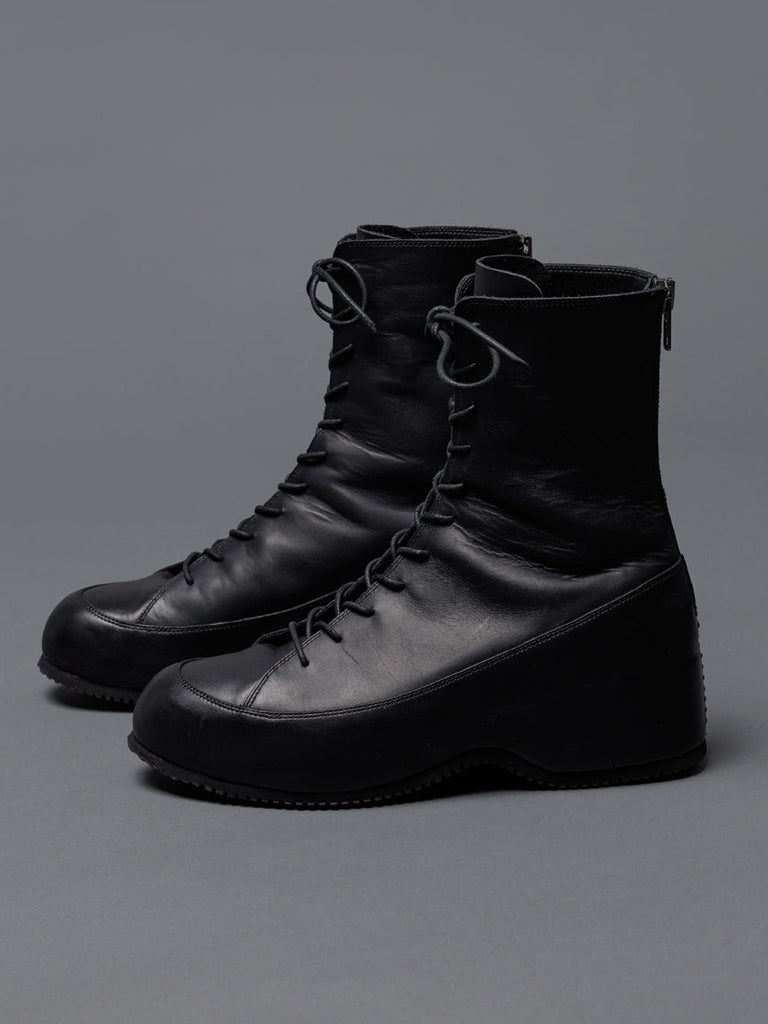 TVA Lace-up In Heel Leather Boots