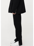 Unnorm Side Snap Half Band Trousers
