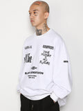 Ajo Embroidered Logo Sweater White