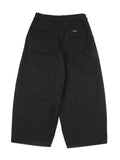 Ajo Oversized Cotton Nylon Pants Black