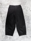 Ajo Oversized Cotton Nylon Pants Black