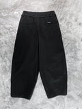 Ajo Oversized Cotton Nylon Pants Black