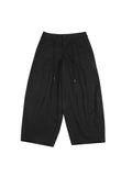 Ajo Oversized Cotton Nylon Pants Black