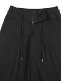 Ajo Oversized Cotton Nylon Pants Black