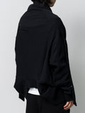 Anrealage Reverse Weave ZipHooded Sweatshirt Black