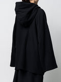 Anrealage 150% Reverse Weave Zip Hooded Sweatshirt Black