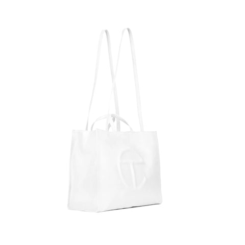 Telfar Large White Shopping Bag