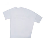 ZNY Virtual Reality Asymmetric Oversized T-shirt White